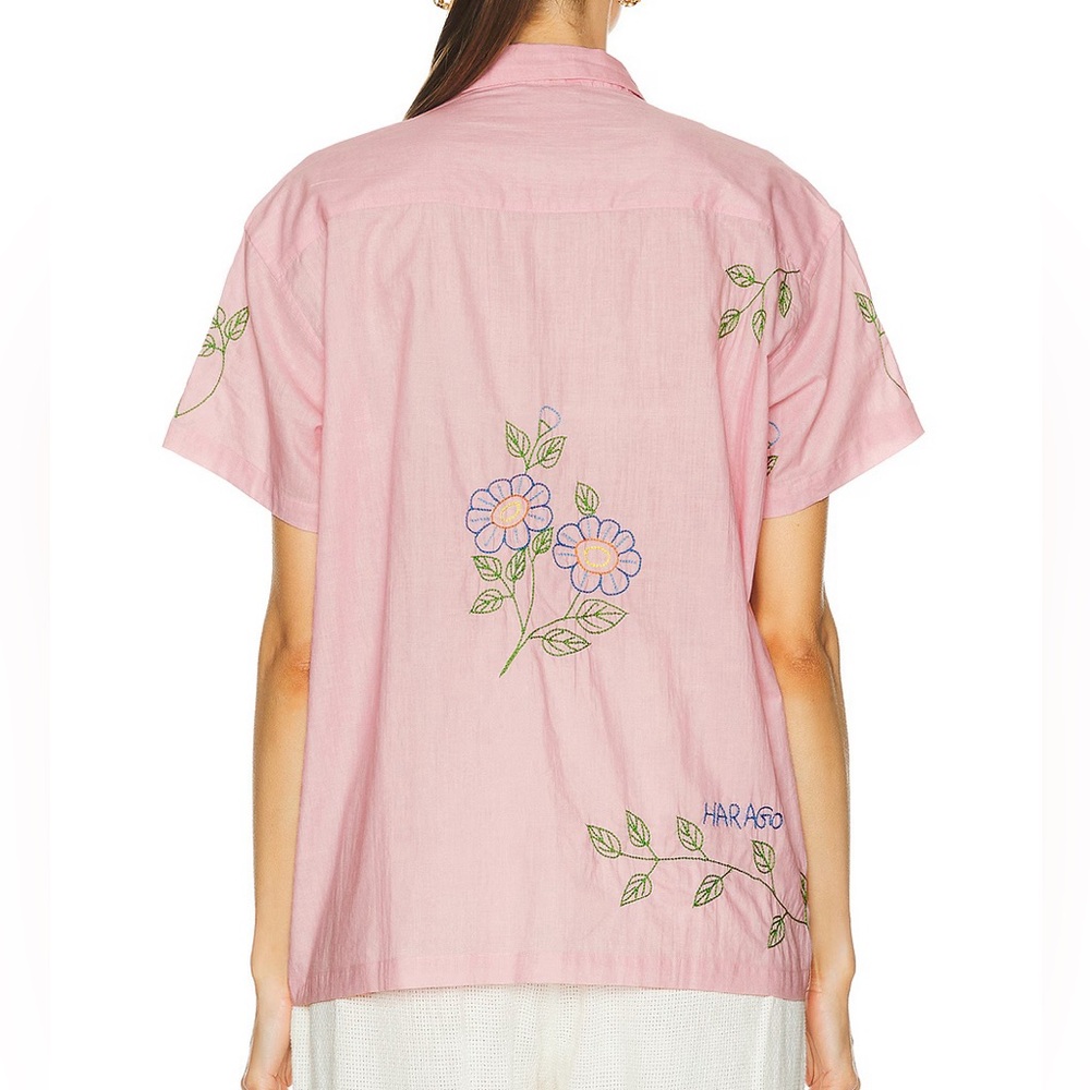 Harago Embroidered Short Sleeve Shirt - Picture 4 of 8